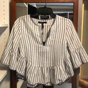 BCBGMaxAzria Striped Blouse